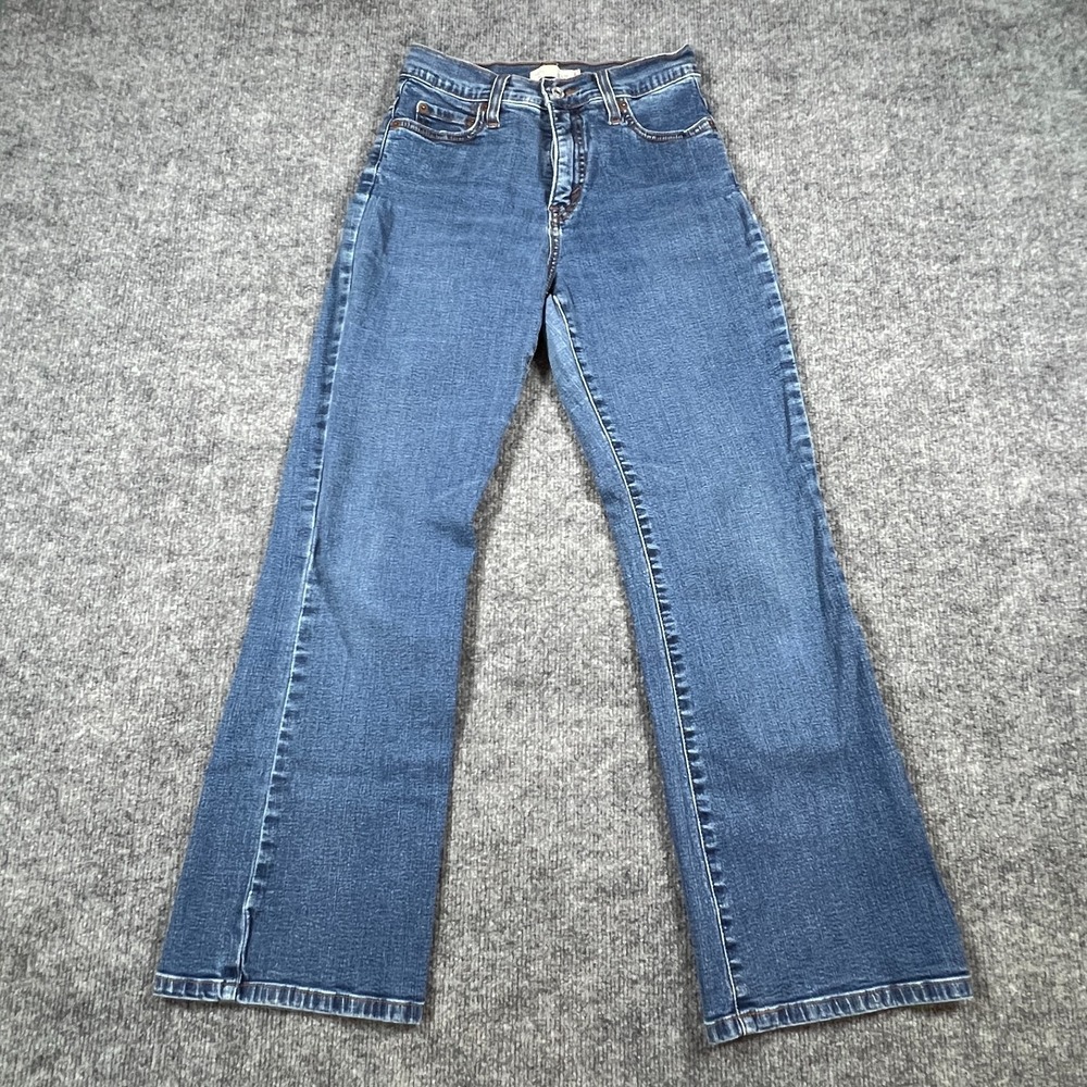 Levi's 512 Perfectly Slimming Boot Cut Jeans Women 4 Blue Denim Stretch Mid Rise